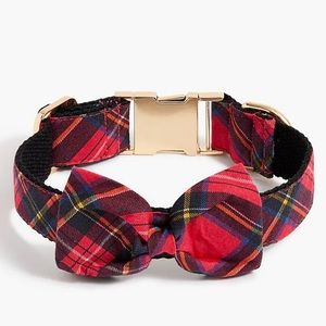 JCrew NWT Plaid Bow Collar for Dogs S/M